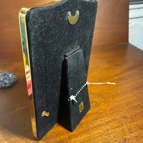 Solid Brass Picture Frame By Carr International 3.5" X 5" Tabletop Or Wall - Picture 4 of 5